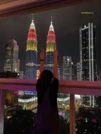 Malaysia Flag on Twin Towers