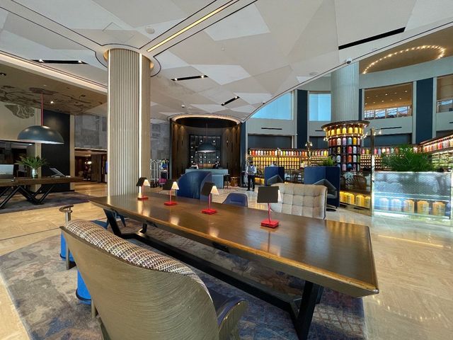 Plush lobby lounges