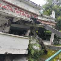 Earthquake memorial and ruins near Chengdu