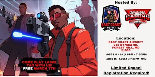 Free Tactical Laser Tag Battles in Forest Hill, Maryland (ages 8-13) | East Coast Airsoft Arena