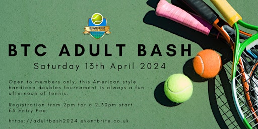 Beauchief Tennis Club Adult Bash | Beauchief Tennis Club