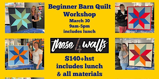 Beginner Barn Quilt Workshop | these 4 walls