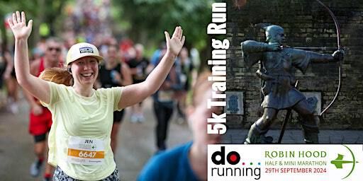 Robin Hood Half Marathon 5k training run | Robin Hood Statue