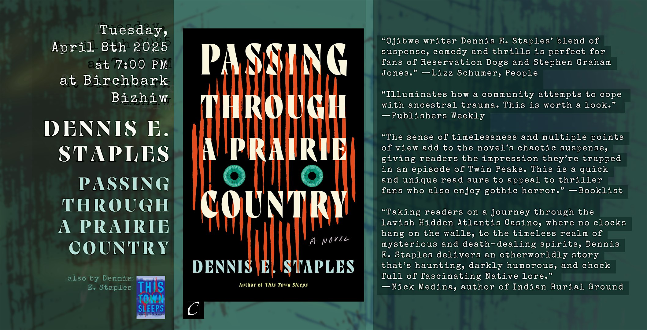Dennis E. Staples: Passing Through a Prairie Country | Birchbark Bizhiw