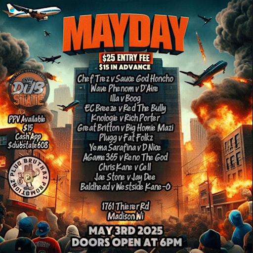 Dub State battle league presents Mayday | 1761 Thierer Rd