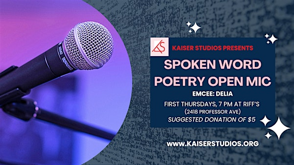 Spoken Word: Poetry Open Mic Nights | Riff's