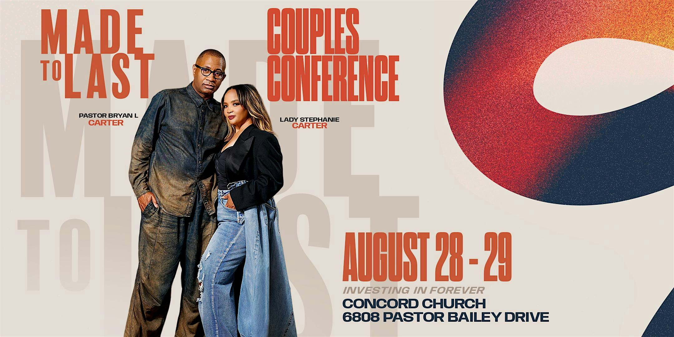 Made to Last Couples Conference 2026 | Concord Church