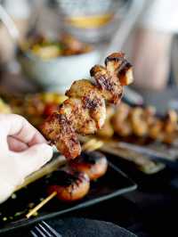  最近去左大埔墟Dragon BBQ bar度試下佢地嘅串燒！