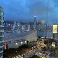 第一次升級至高層半海景房 完全看到維港景色