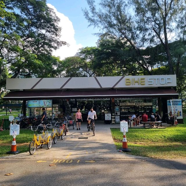Cycling At East Coast Park