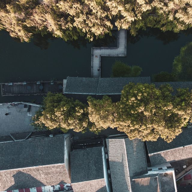 Tongli water town from above ✈️ 