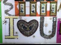 Art made from butterfly wings?