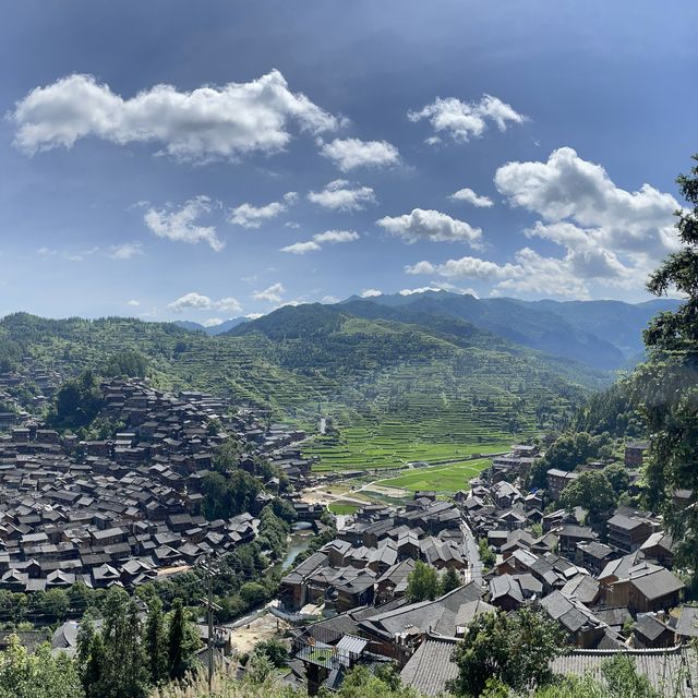 Xijiang Ancient Town - lovely valley views! 
