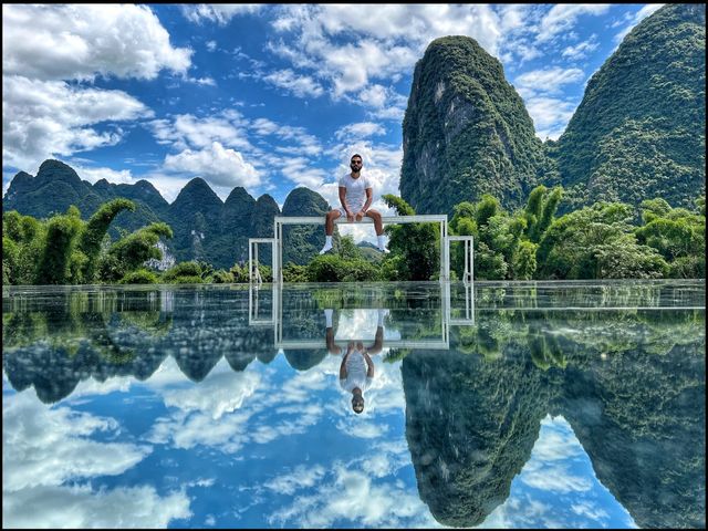 Espectacular Mirror terrace in Yangshuo 🤩