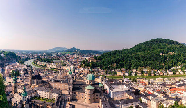 The largest ancient castle in Central Europe - Salzburg Fortress.