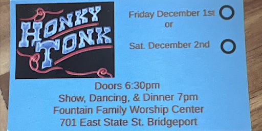 Honky Tonk Prom Dinner Theater FRIDAY NIGHT | 701 E State St