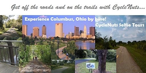 Columbus OH. Long Bikeway Loop. A Smart-guided Selfie Cycle Tour Adventure | CycleNuts Selfie Cycling Tours in Columbus Ohio - LoL in Columbus
