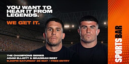 Adam Elliott and Bradman Best live at Sports Bar | 24/7 Sports Bar