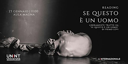 Reading "Se questo è un uomo" | Università degli Studi Internazionali di Roma - UNINT
