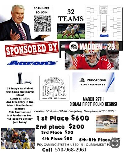 March Madden Tournament At Fighters Heaven Sponsored By Aaron’s March 29th | Fighter’s Heaven