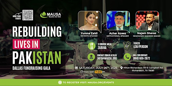 Rebuilding Lives in Pakistan - Dallas Fundraising Gala | Hilton Richardson Dallas