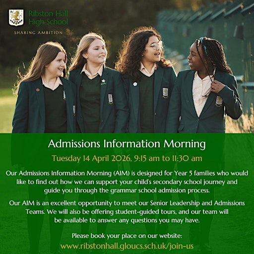 Year 5 Admissions Information Morning | Ribston Hall High School