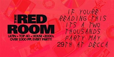 THE RED ROOM: 2000s Night! | Decca Live