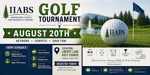 IIABS Golf Tournament | Liberty Lake Golf Course