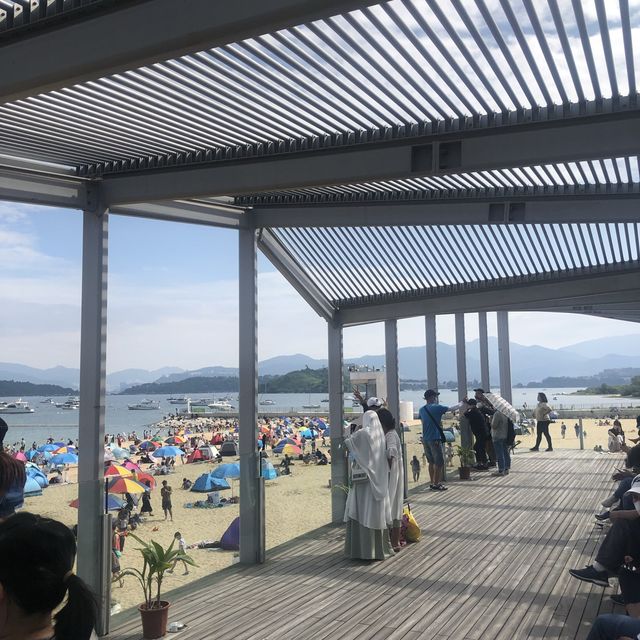 水清沙幼嘅人工沙灘🏖️
