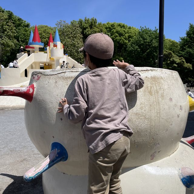 子鉄はたまらない新幹線の見える飛鳥山公園