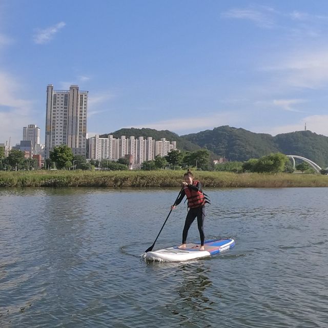 태화강에서 패들보드🏄‍♀️