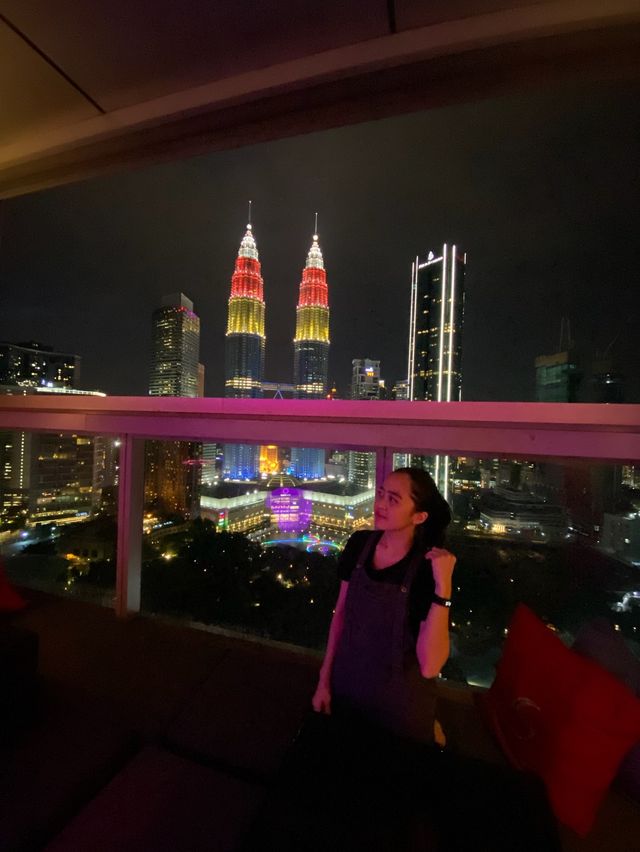 Malaysia Flag on Twin Towers