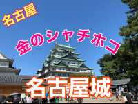 名古屋　金のシャチホコが凄い❗️名古屋城