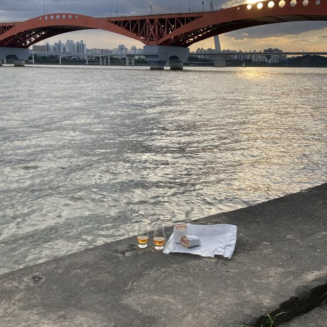 망원한강지구_한강에서 보이는 최고의 석양