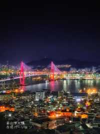 【釜山】美しい夜景スポット✨きらめく釜山港と釜山港大橋
