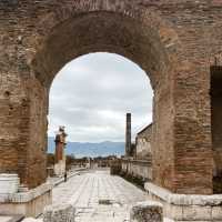 The archaeological site Pompeii 