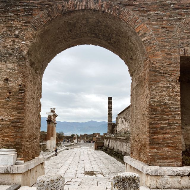 The archaeological site Pompeii 