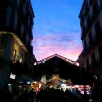 La Rambla and food in Barcelona 