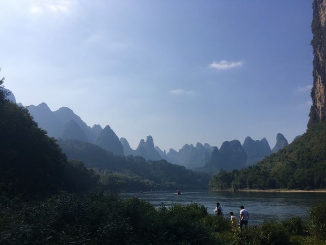 Hiking along the Li River