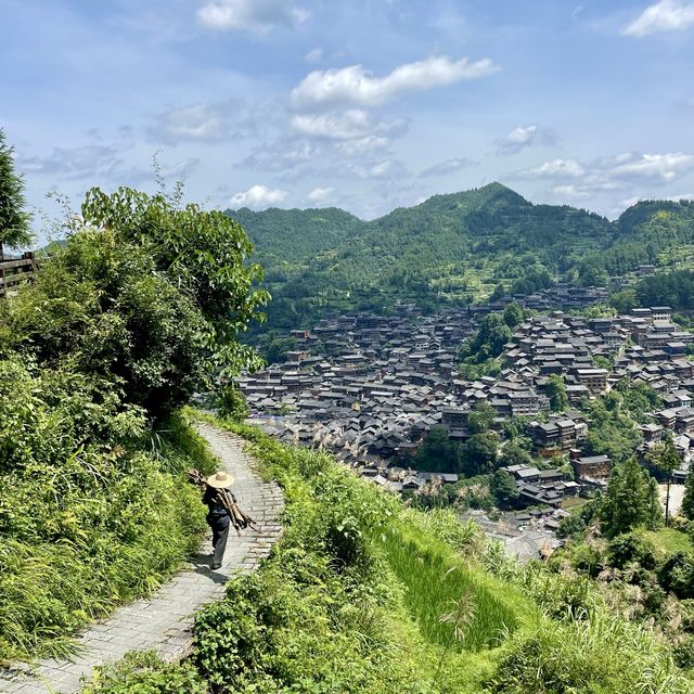 Xijiang Ancient Town - lovely valley views! 