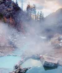 Soak in the ancient hot springs in the wilderness of Utah.