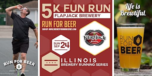 5k Beer Run x Flapjack Brewery | 2023 IL Brewery Running Series (Berwyn) | Flapjack Brewery