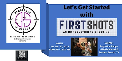 Let's Get Started with First Shots | Eagle Gun Range, Midway Road, Farmers Branch, TX, USA