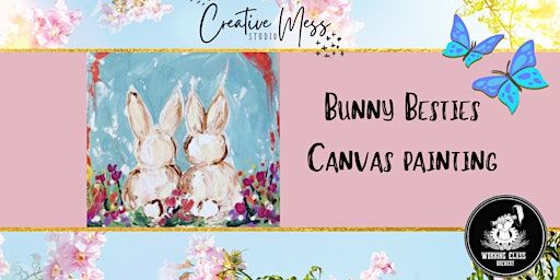 Bunny Besties Canvas Painting| Working Class Brewery | Working Class Brewery