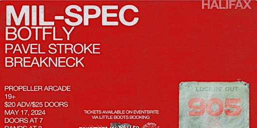 MIL-SPEC x BOTFLY Live in Halifax @ Propeller Arcade | Propeller Arcade, Gottingen Street, Halifax, NS, Canada
