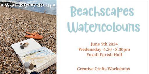 Beachscape watercolour scene | Yoxall Parish Hall