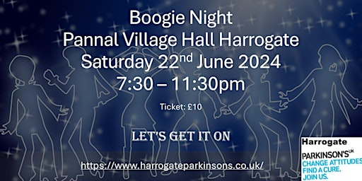 Boogie Night at Pannal Village Hall Harrogate | Station Road