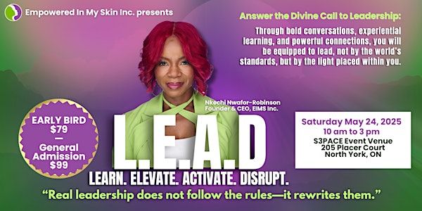 L.E.A.D: Learn. Elevate. Activate. Disrupt | S3PACE Business Event Center