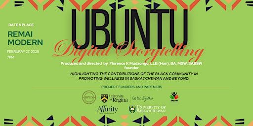 Ubuntu Digital Storytelling | Remai Modern, Spadina Crescent East, Saskatoon, SK, Canada