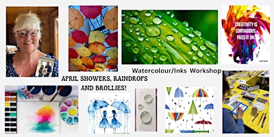 Dip n’ Dabble Watercolour/Inks -April Showers, Raindrops &Brollies | Kesgrave War Memorial Community Centre